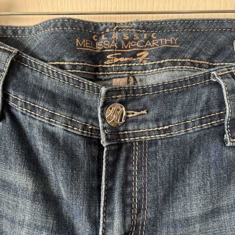 Melissa McCarthy Seven Classic Fit Jeans Size 16